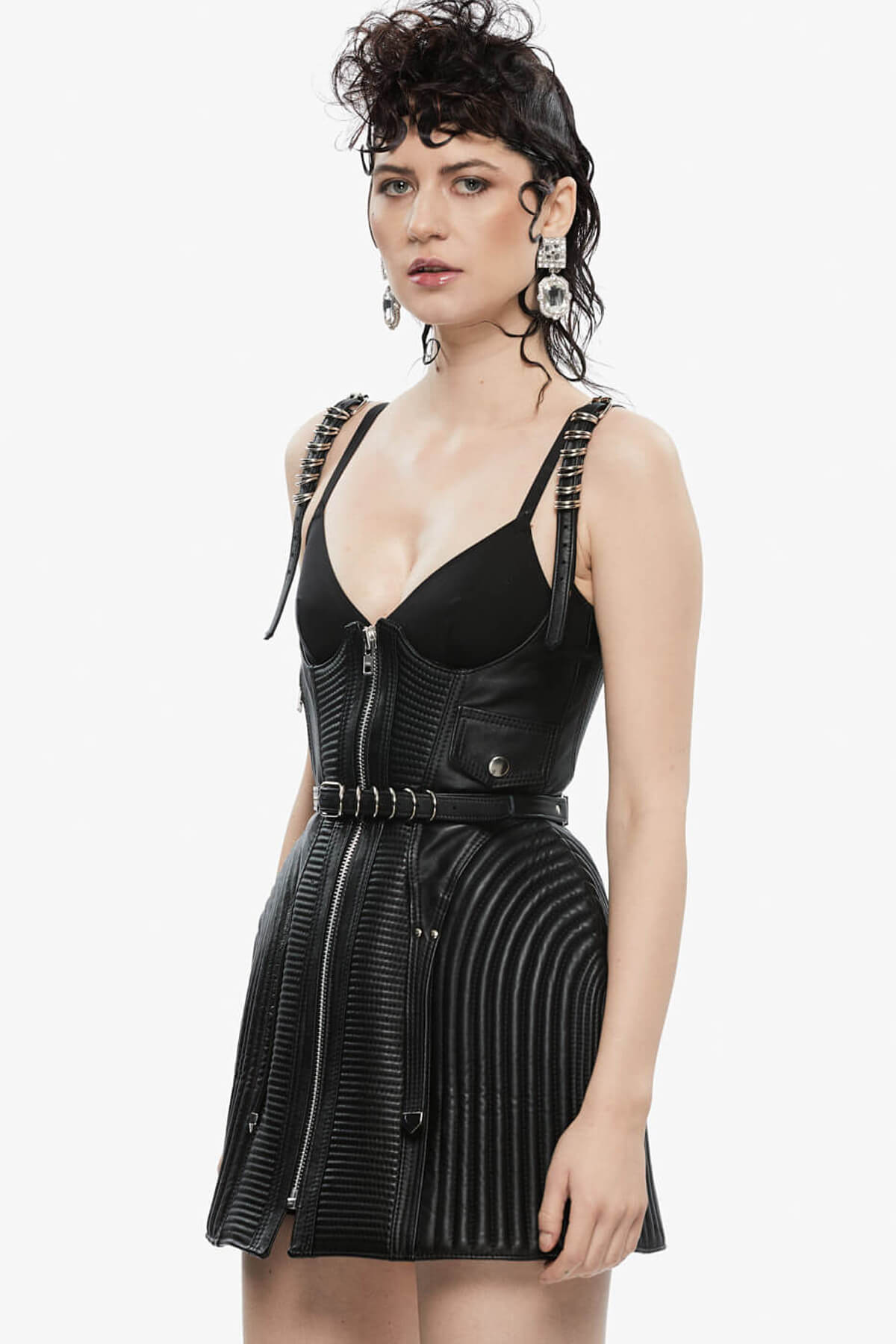 QUILTED UNDERBUST DRESS