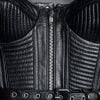 black biker corset
